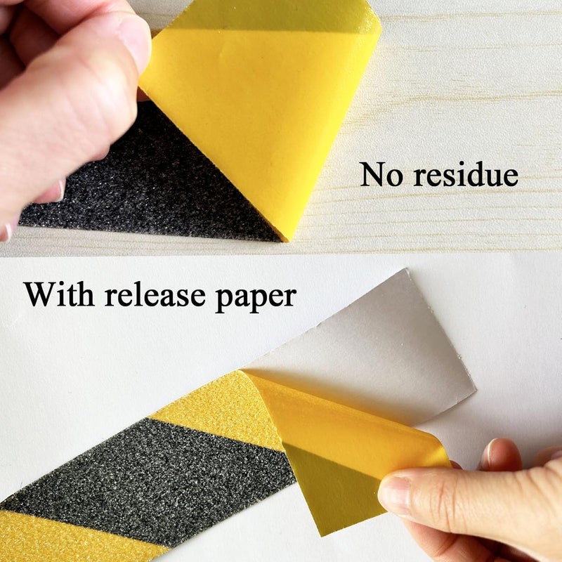QILIMA Anti Slip Grip Tape, 1 Inch x 16.5 Feet, Yellow, Waterproof, Non Skid Tape for Stairs, Skateboards, Concrete, Metal, Plastic, Tile, Laminate, Carpet - Image 3